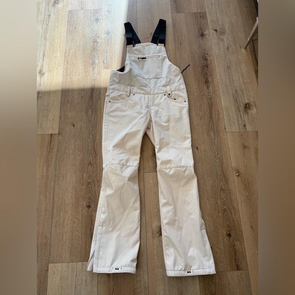 COPY - White/cream color 686 snow bib Size S (petite)